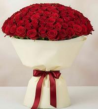 Букет 101 Красная роза Милано в городе Учалы