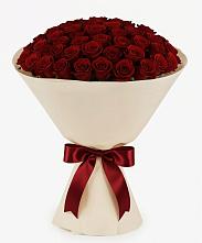 Букет 101 Бордовая роза Блэк Бакарра в городе Учалы