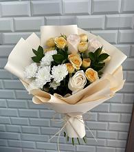 Букет цветов из:  Розы и Хризантемы в городе Учалы