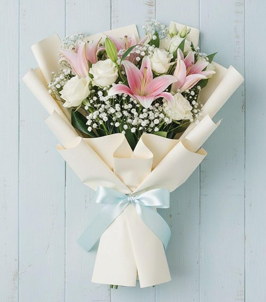 Букет цветов из: Лилии в городе Учалы