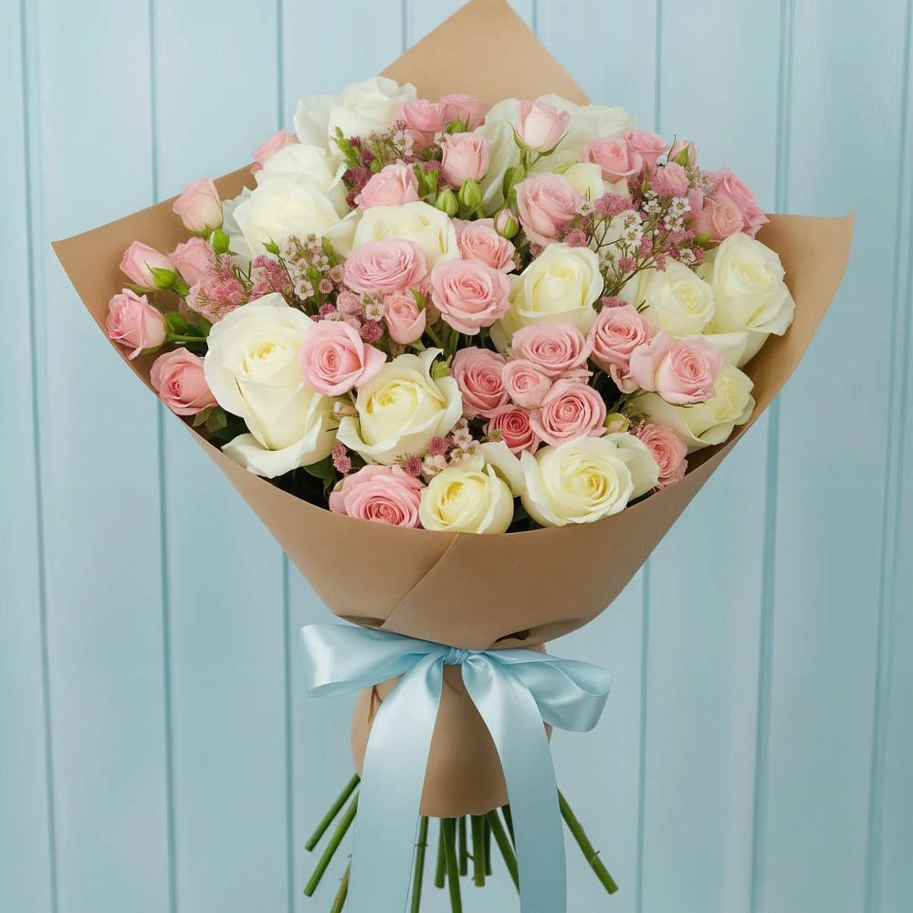 Букет цветов из: Розы в городе Учалы