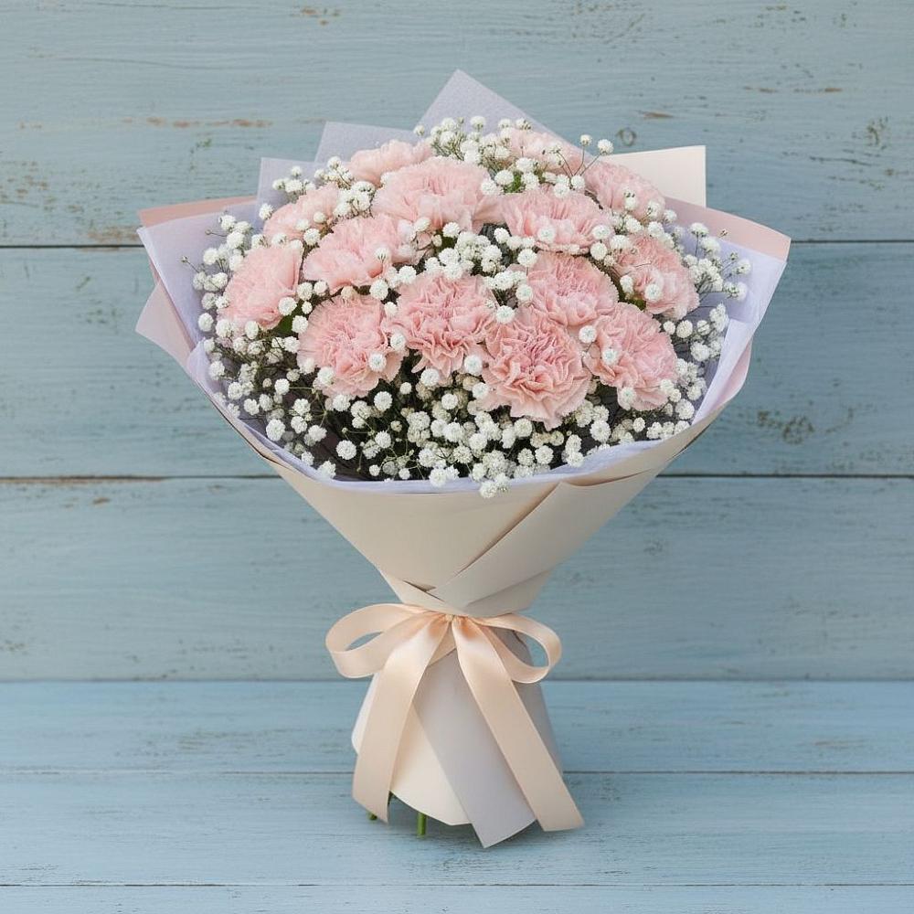 Букет цветов из: Гвоздики в городе Учалы