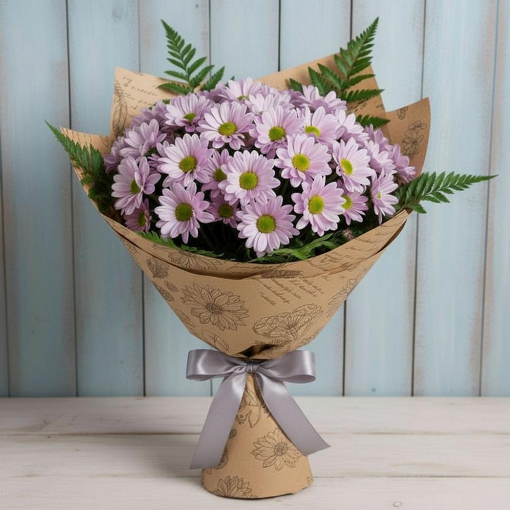 Букет цветов из: Хризантемы в городе Учалы