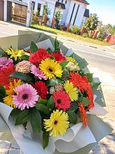 Букет цветов из:  Герберы #REPLACE_PRED# городе Учалы