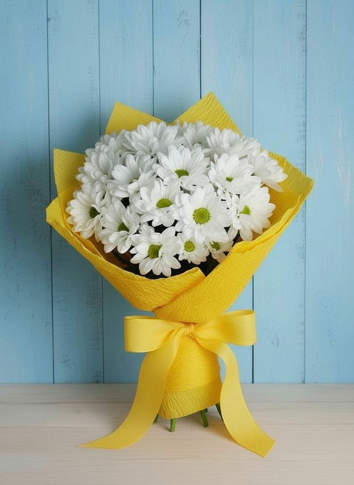 Букет цветов из: Хризантемы в городе Учалы