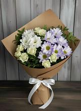 Букет цветов из:  Хризантемы и Розы в городе Учалы