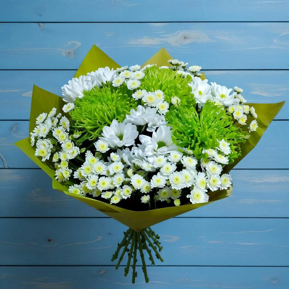 Букет цветов из: Хризантемы в городе Учалы