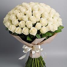Букет 101 беля роза Белоснежка в городе Учалы