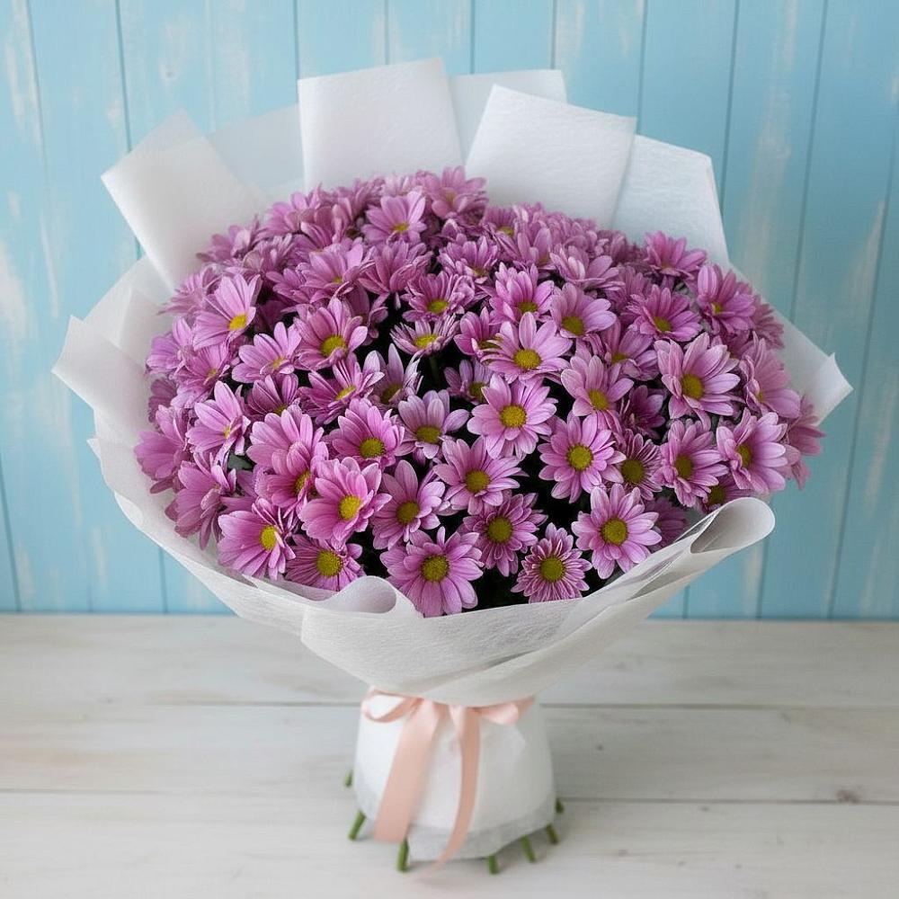 Букет цветов из: Хризантемы в городе Учалы