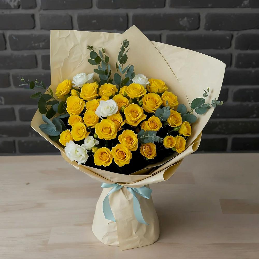 Букет цветов из: Розы в городе Учалы