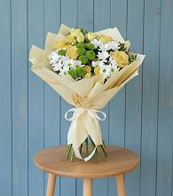 Букет цветов из:  Хризантемы и Розы #REPLACE_PRED# городе Учалы