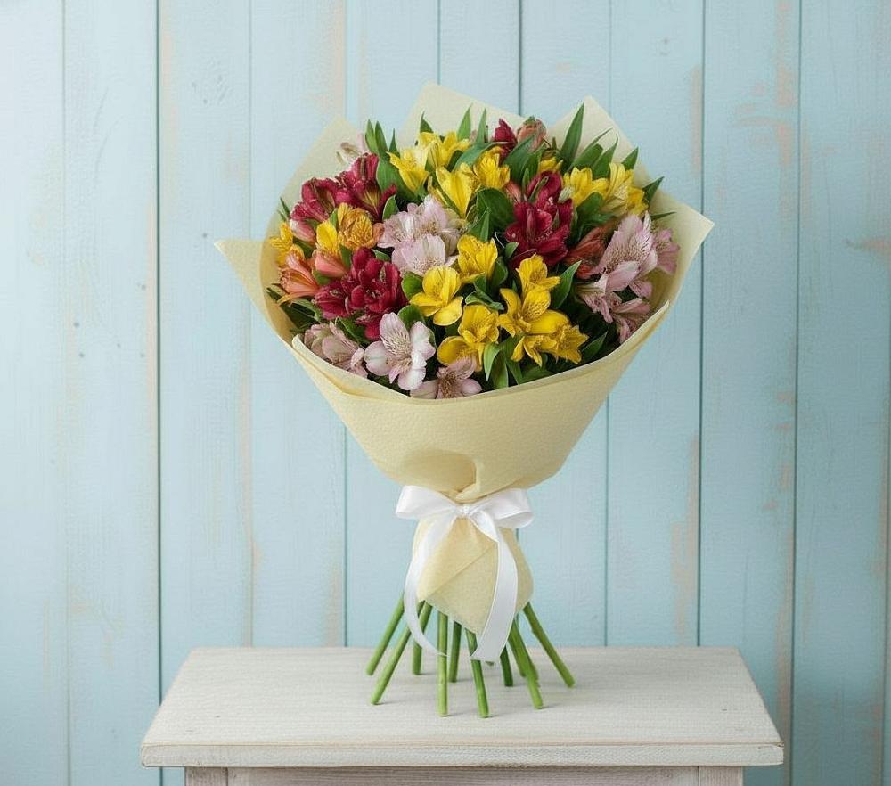 Букет цветов из: Альстромерии в городе Учалы