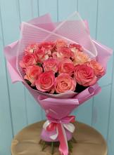 Букет 15 Розовых роз Равель в городе Учалы