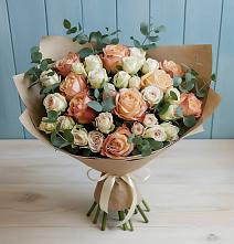 Букет цветов из:  Альстромерии и Розы #REPLACE_PRED# городе Учалы