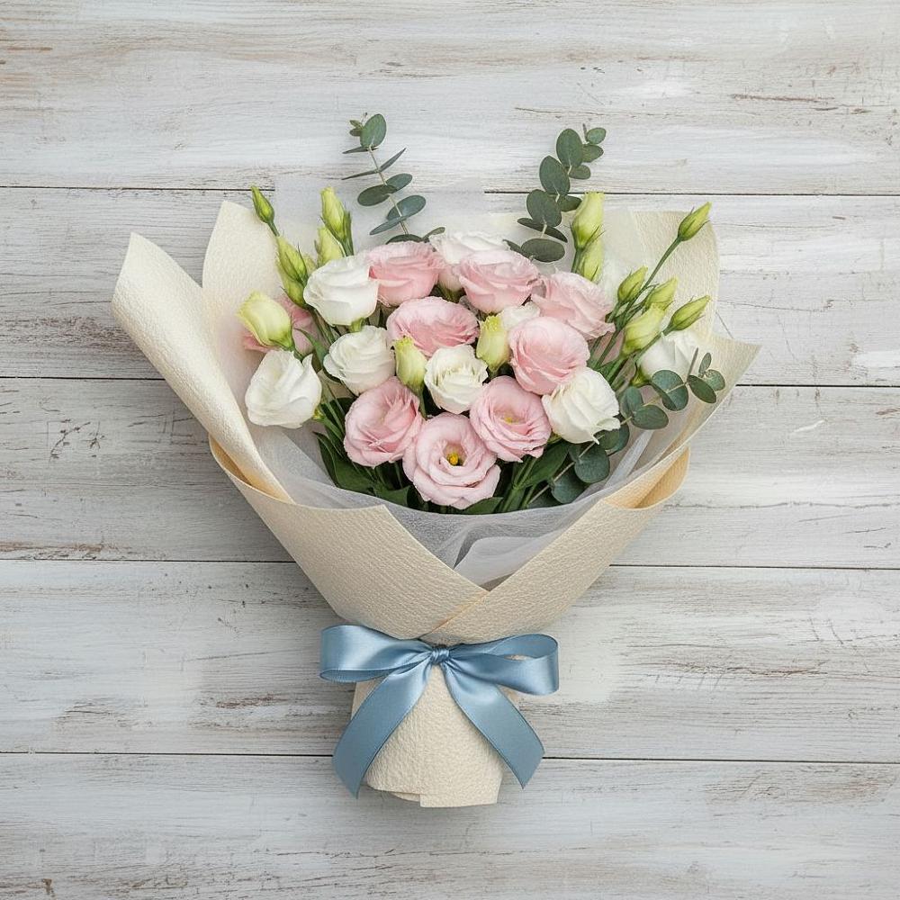 Букет цветов из: Лизиантусы в городе Учалы